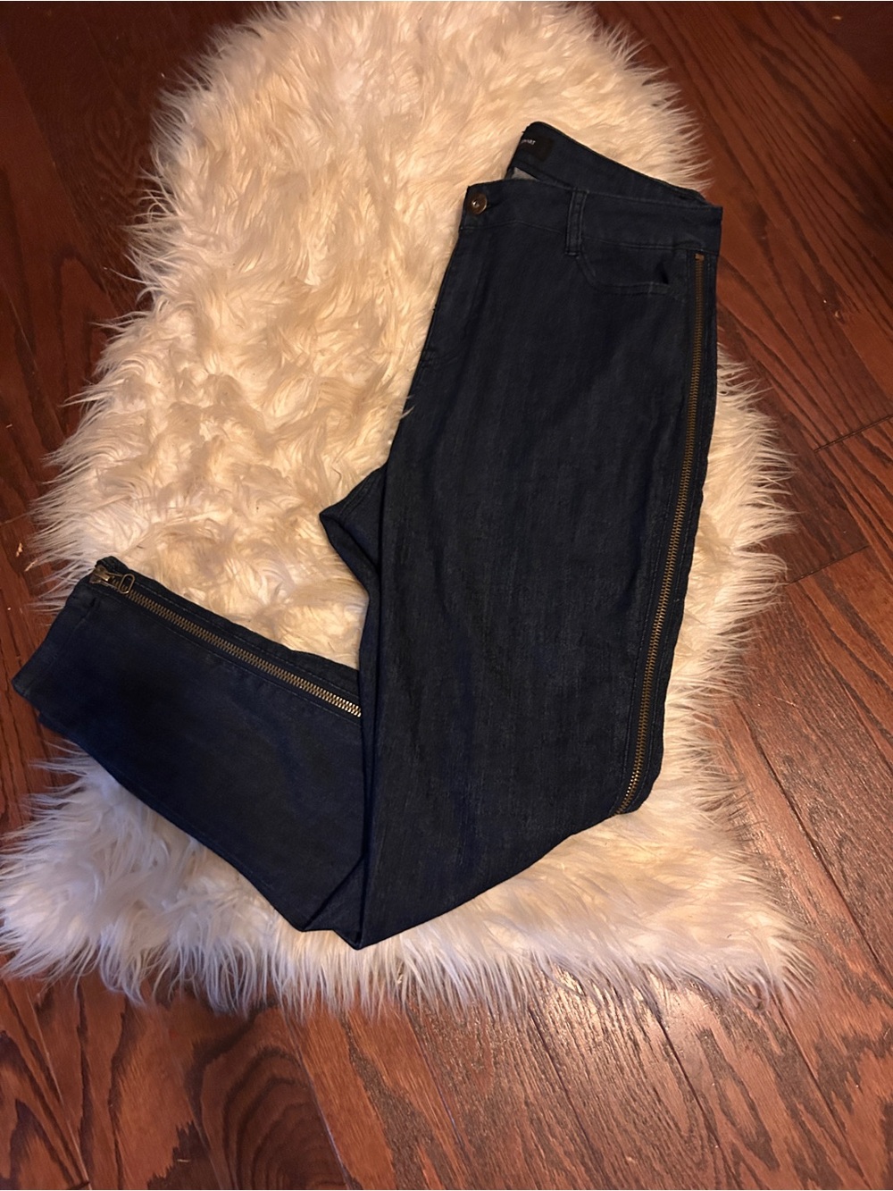 Ashley Steward zipper side jeans